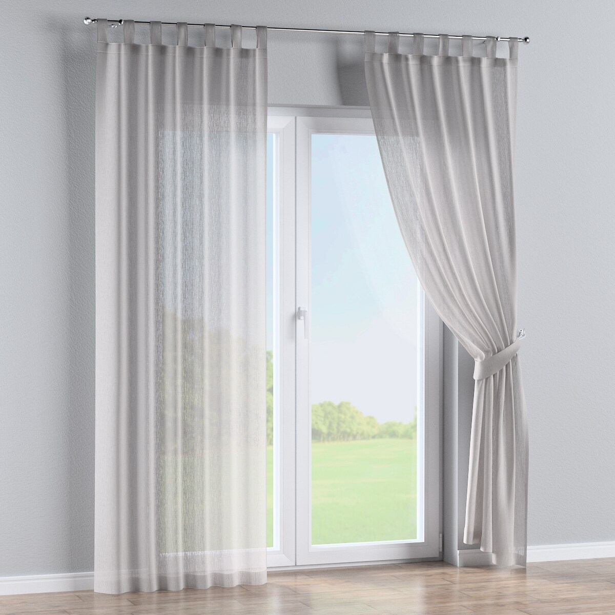 Zasłona na szelkach 1 szt. 130x245 ecru