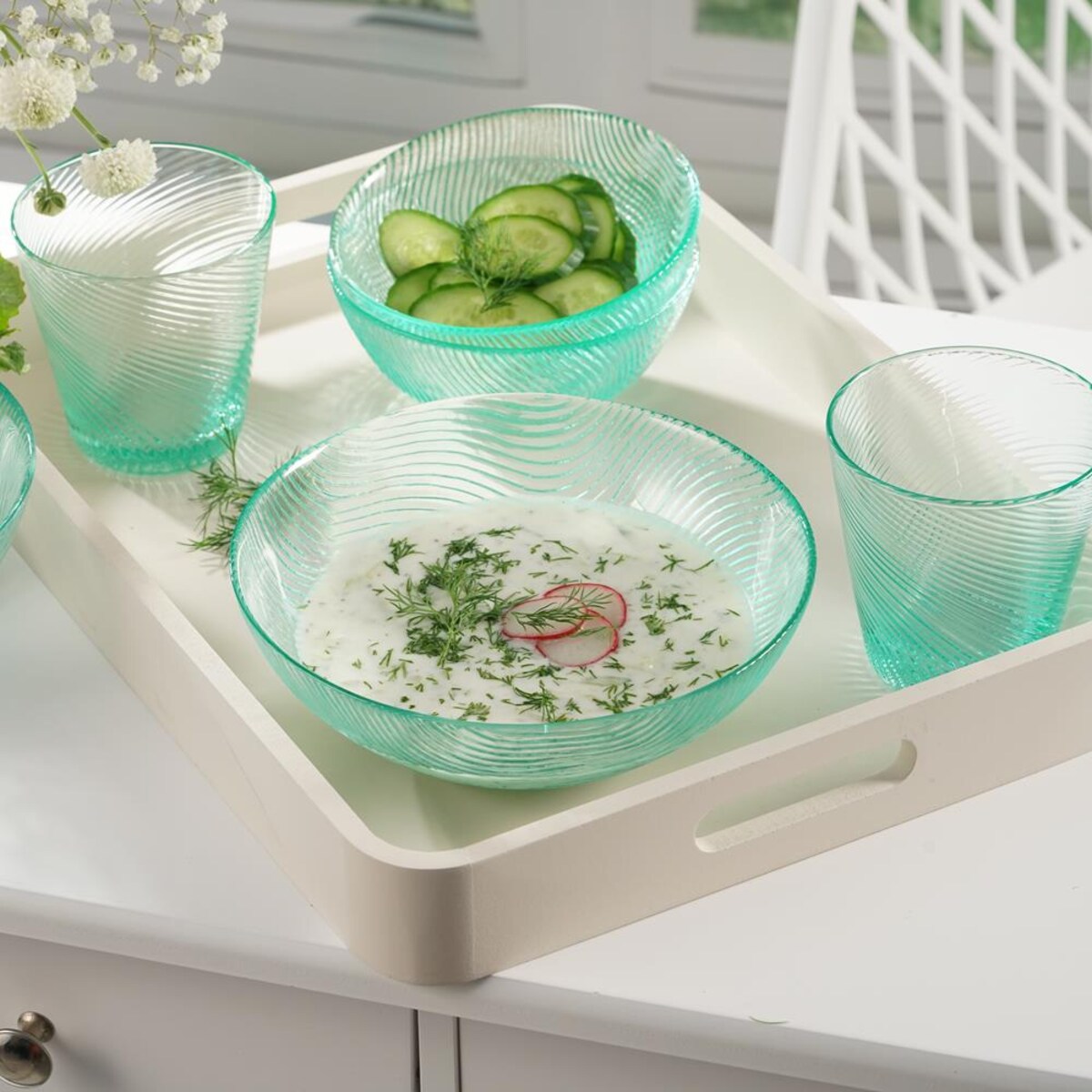 VILLA ITALIA Szklanka morska 280 ml TWIST