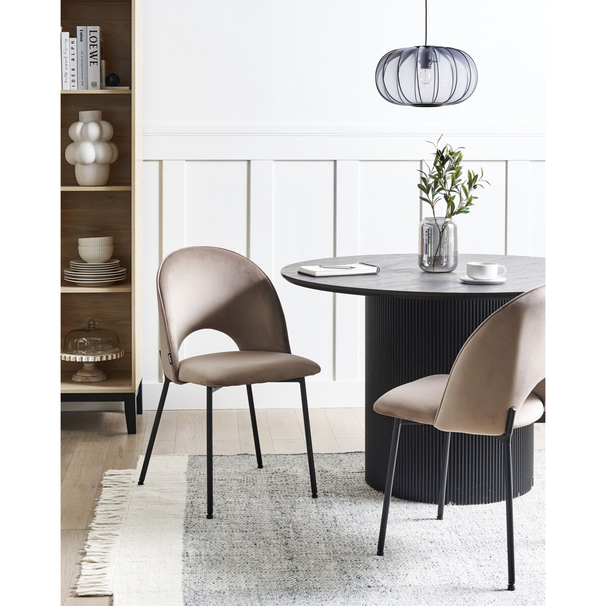 Krzesło do jadalni COVELO Beżowoszary