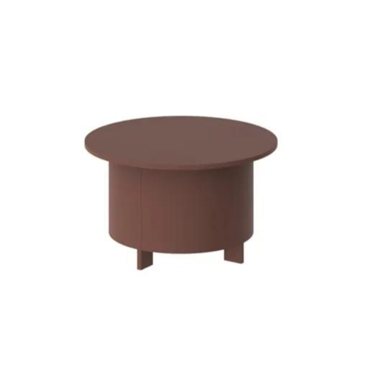 Ława okrągła SALVO AC 80x80 bordowa