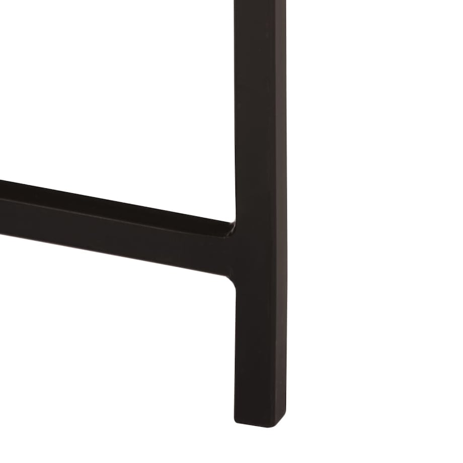 vidaXL Stolik kawowy, 45x45x40 cm, lite drewno mango i żelazo