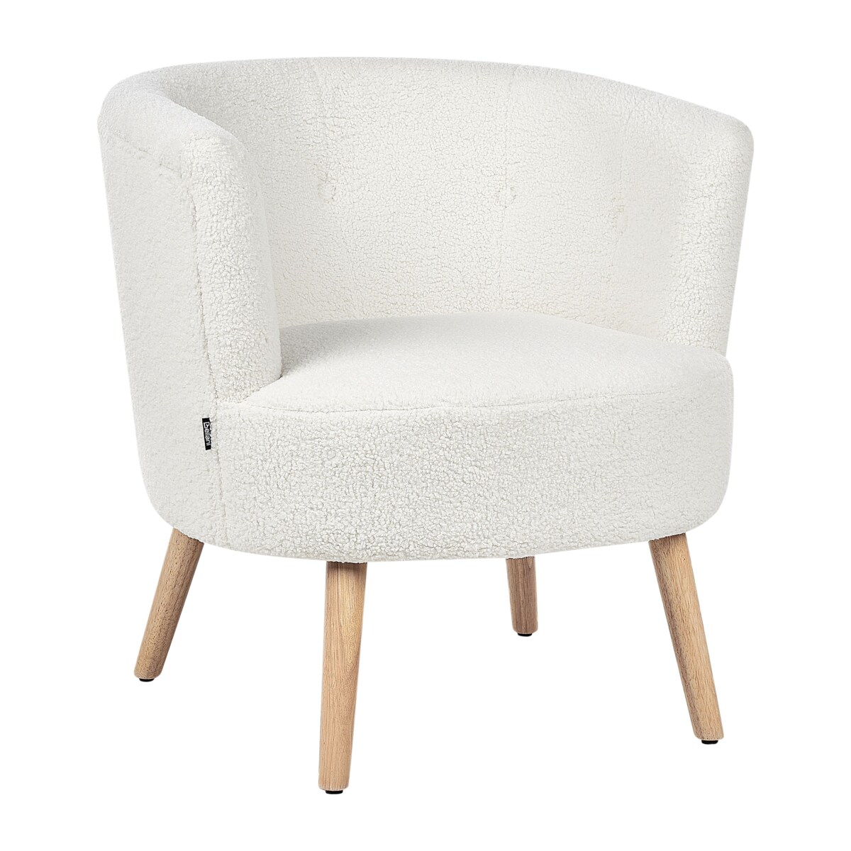 Fotel ODENZEN Boucle Biały