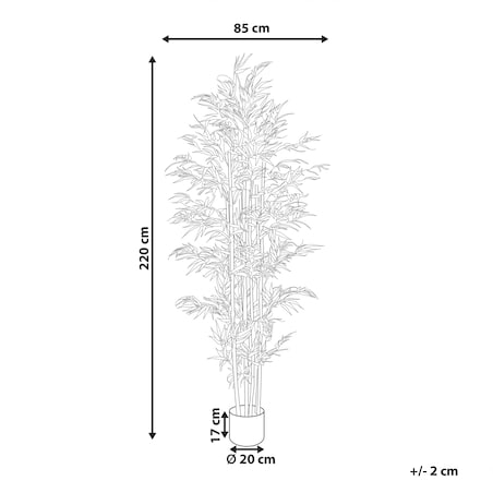 Sztuczna roślina BAMBOO 220 cm Zielony