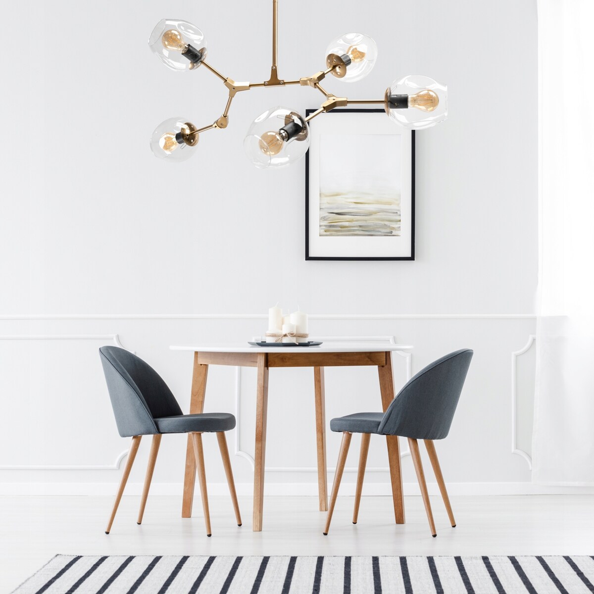 Lampa Sufitowa Nowoczesna Gold 5-Ramienna Złota