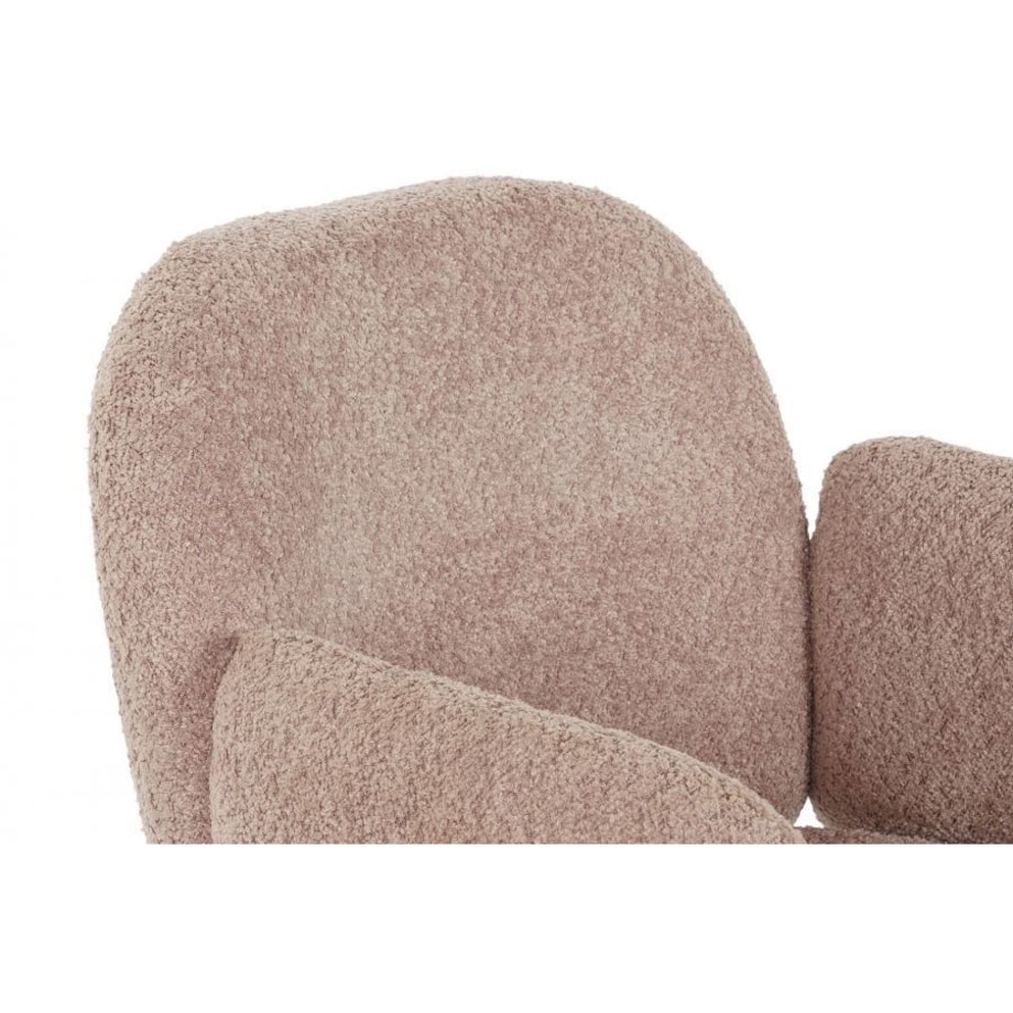 Krzesło tapicerowane FELIX różowe 88x66 cm