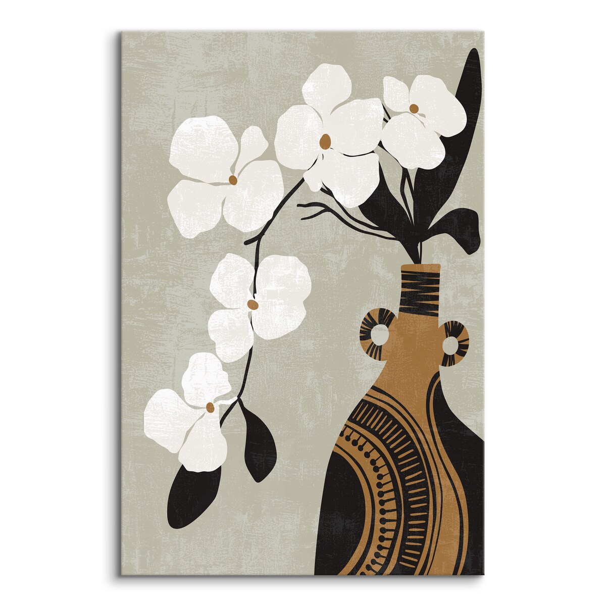 Obraz Orchidea W Stylu Boho 30x40cm