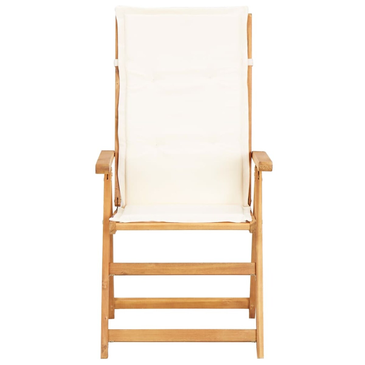 vidaXL Rozkładane krzesła ogrodowe, 2 szt., brąz, lite drewno akacjowe