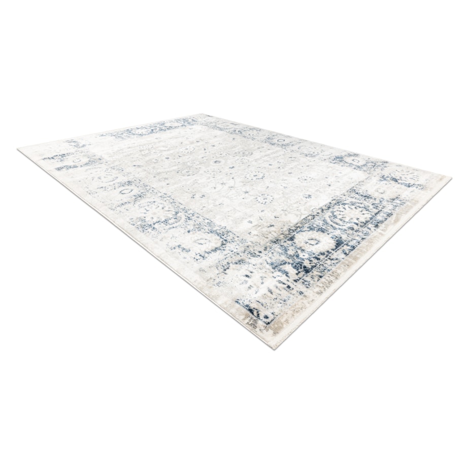 Dywan DISTIN 0843A biały / granatowy / 160x230 cm