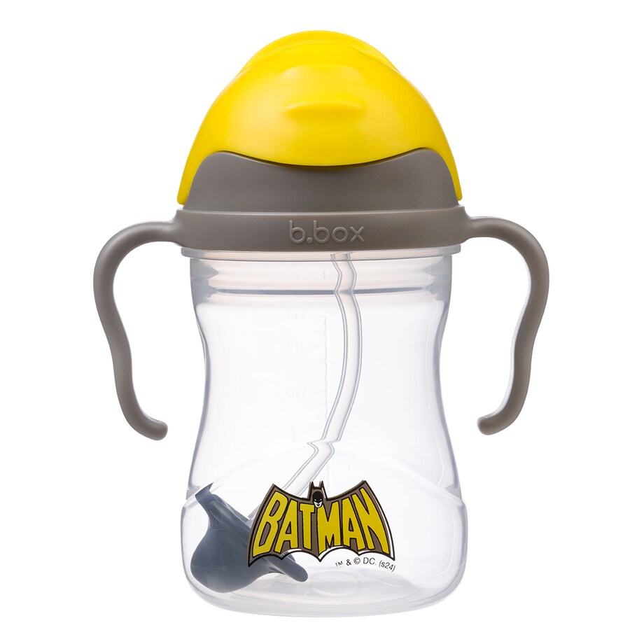 Batman Bidon dla dzieci ze słomką 240 ml - kubek niekapek 6m+ b.box