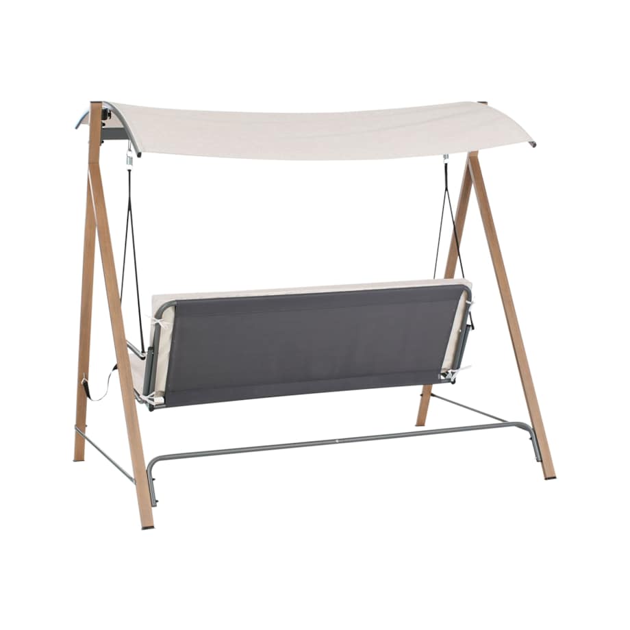 Huśtawka ogrodowa BONAGIA Metal Beżowy