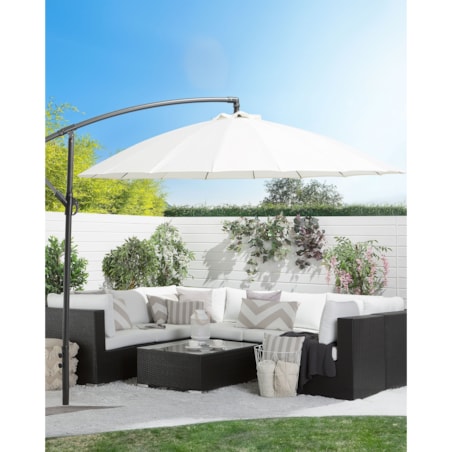 Parasol ogrodowy na wysięgniku 268 cm CALABRIA II Jasnobeżowy