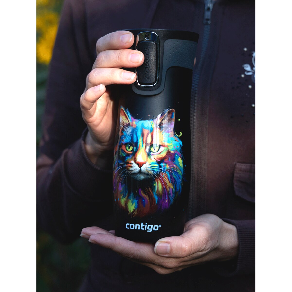 Kubek termiczny Contigo West Loop 2.0 470ml - czarny - Kot