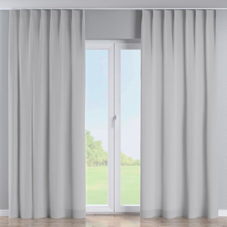 Zasłona na haczykach flex pojedynczych 130x260 srebrny