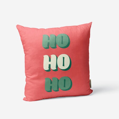 Poduszka świąteczna - Ho Ho Ho - czerwona 45x45 cm