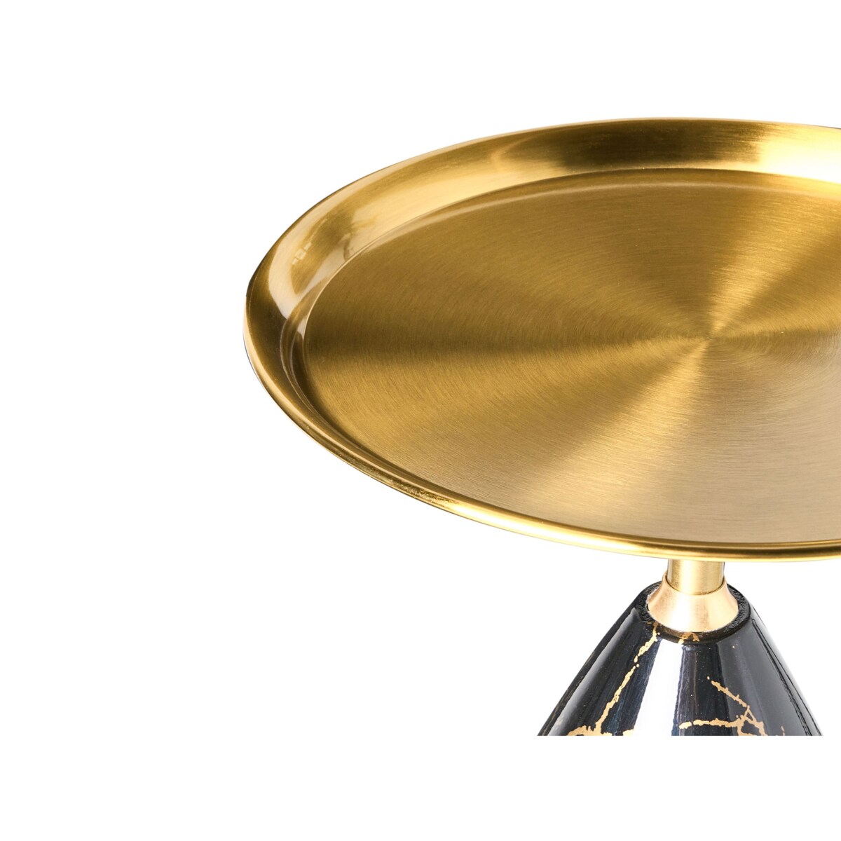 Stolik pomocniczy STORM Metal Marmur/ złoty