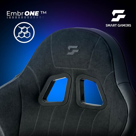 Fotel gamingowy obrotowy podnóżek dla gracza Sofotel Lokar czarny