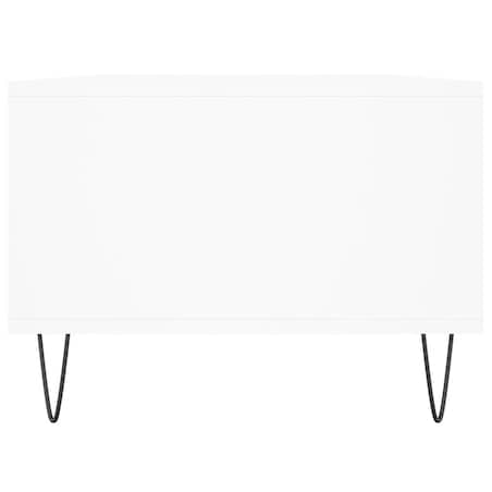 vidaXL Stolik kawowy, biały 90x50x36,5 cm, materiał drewnopochodny