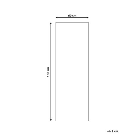 Dywan bawełniany 60 x 180 cm brązowoszary BEYKOZ