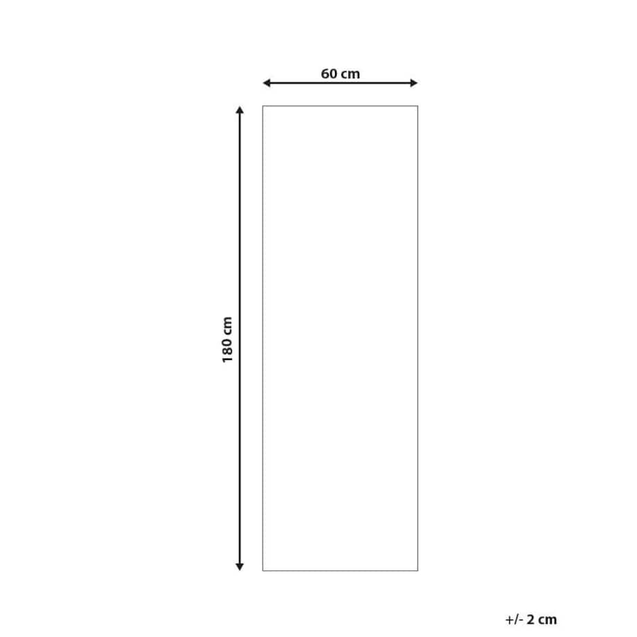 Dywan bawełniany 60 x 180 cm brązowoszary BEYKOZ