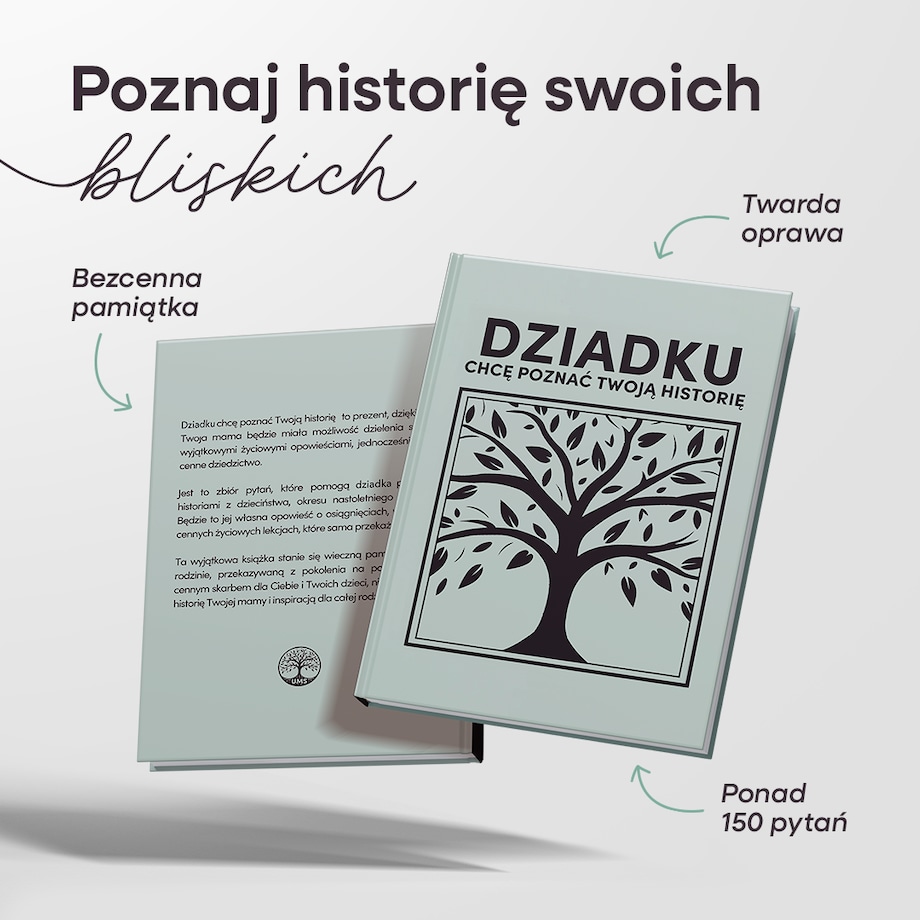 DZIADKU chcę poznać Twoją historię - Książka na Pokolenia
