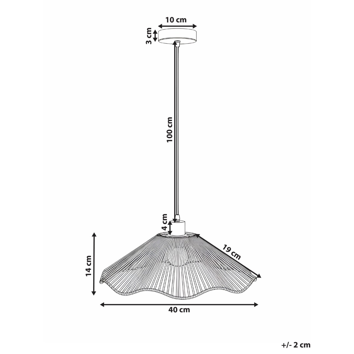 Lampa wisząca MIGORI Papier Naturalny
