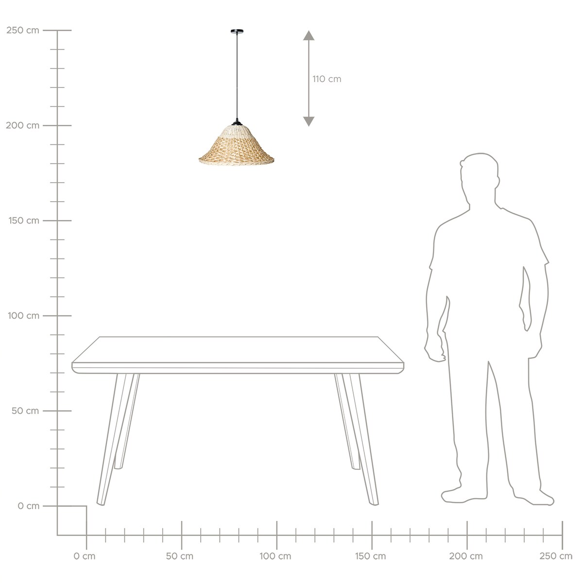 Lampa wisząca GUAMANI Bambus Naturalny