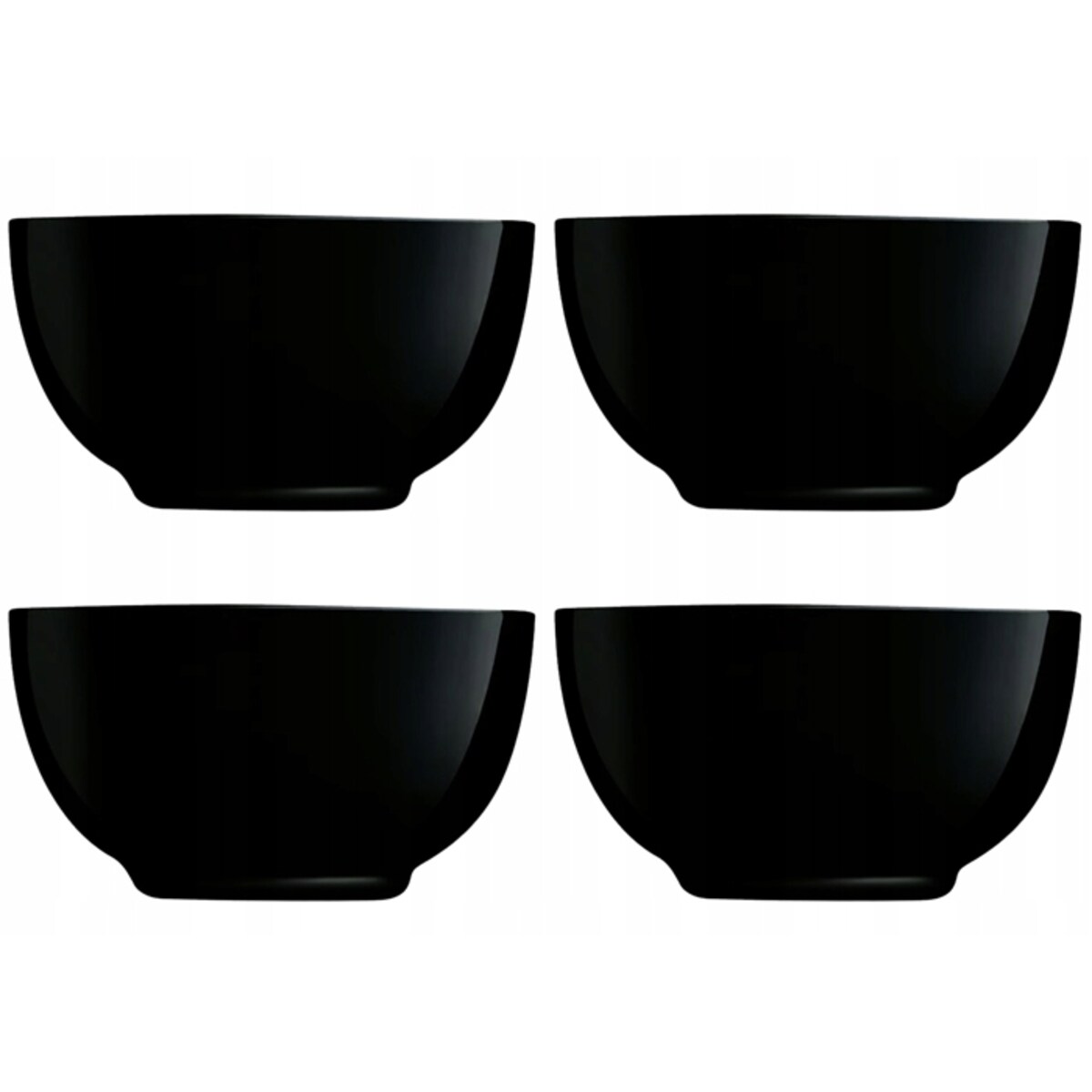 4x salaterka MISKA DIWALI na jedzenie PŁATKI ZUPĘ 750 ml LUMINARC czarna