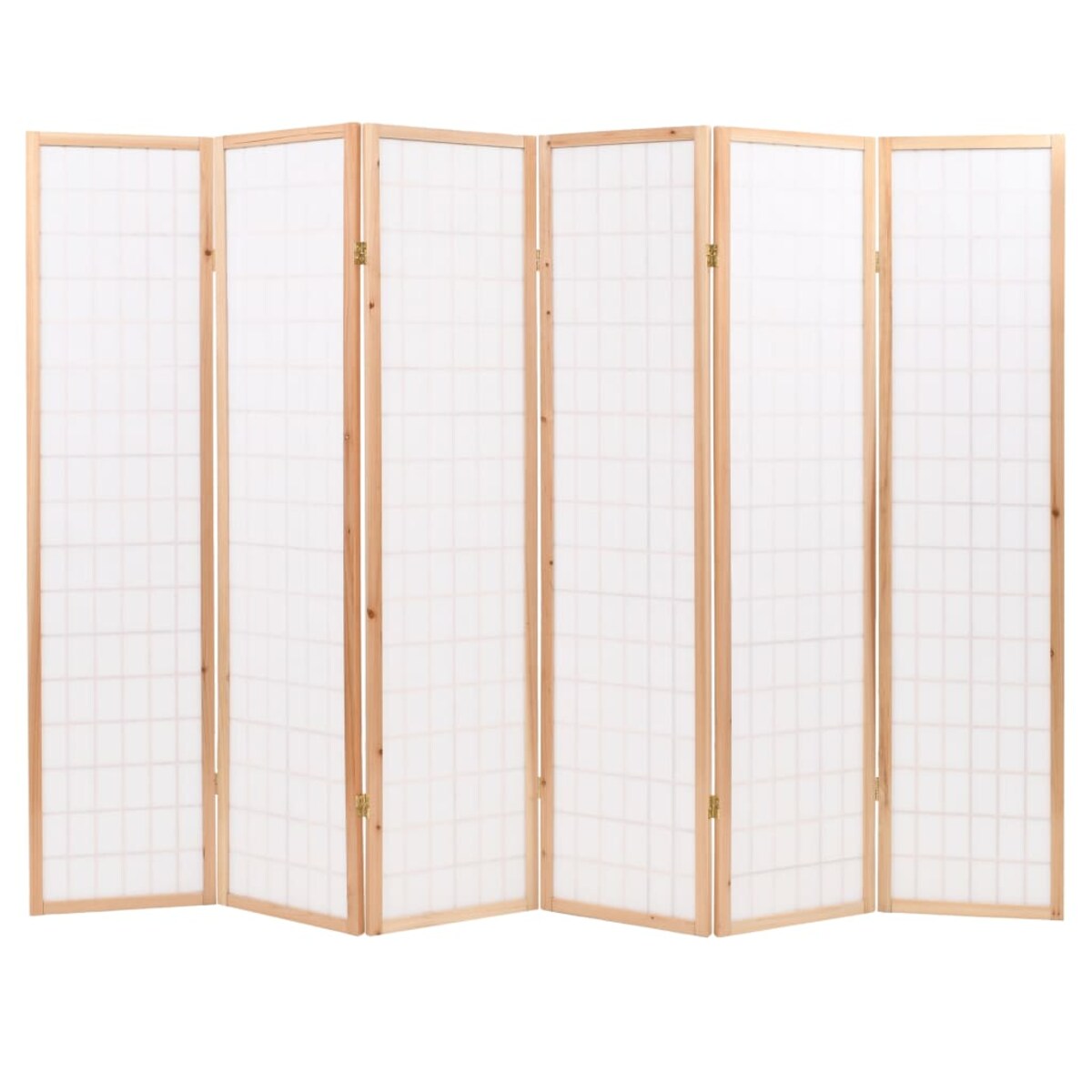 vidaXL Parawan 6-panelowy w stylu japońskim, 240x170 cm, naturalny