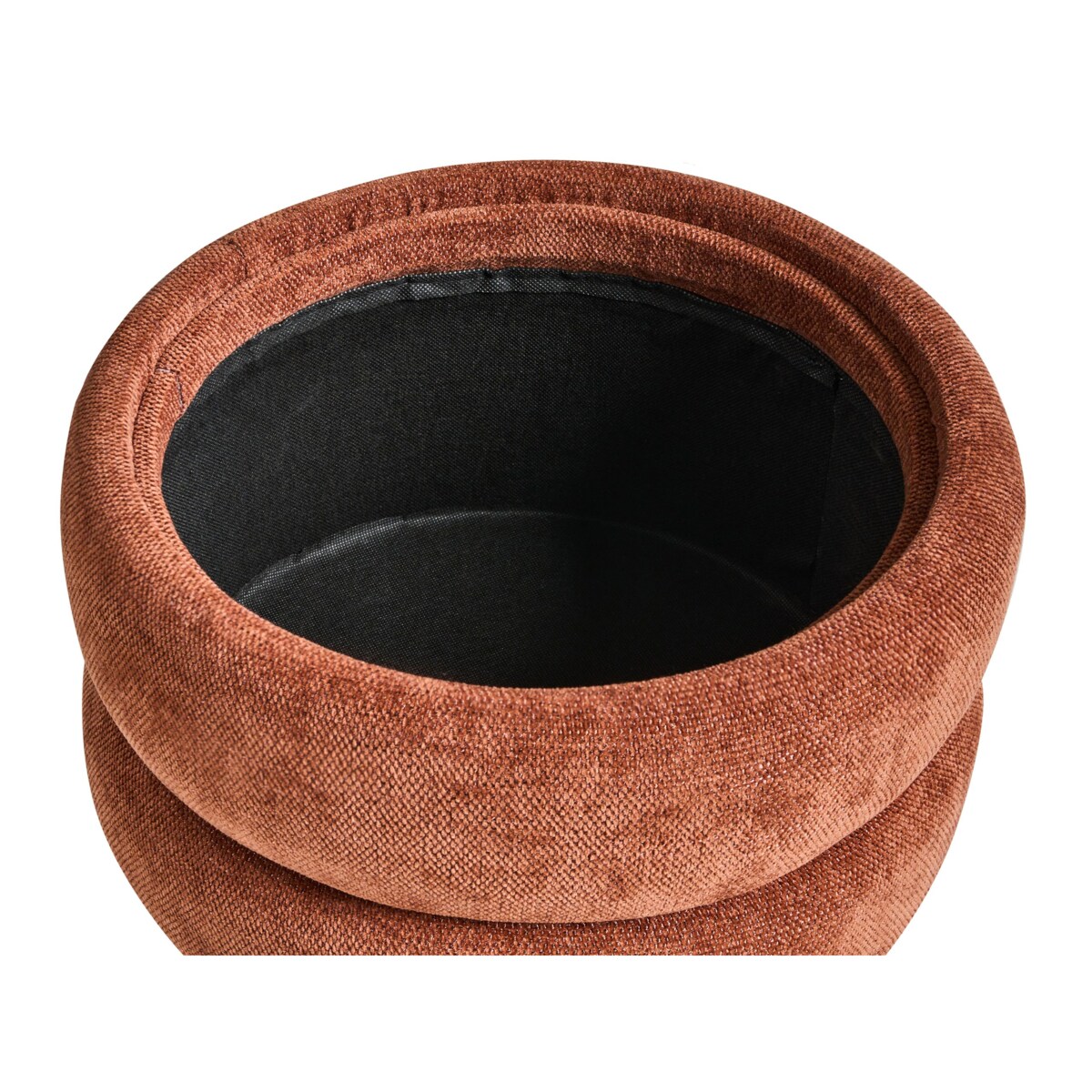 Puf ze schowkiem HAWLEY Szenil Złoty brąz 40 cm