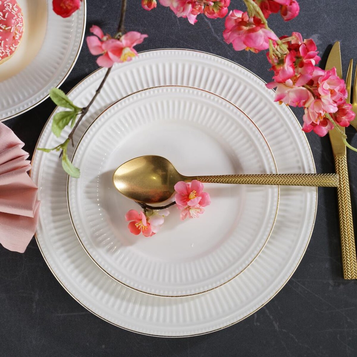 VILLA ITALIA Serwis obiadowy porcelanowy na 6 osób EUNICE