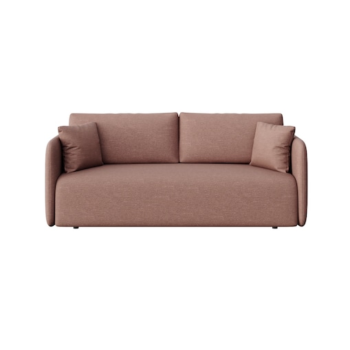 Sofa 3 osobowa Chaum rozkładana ciemno różowy