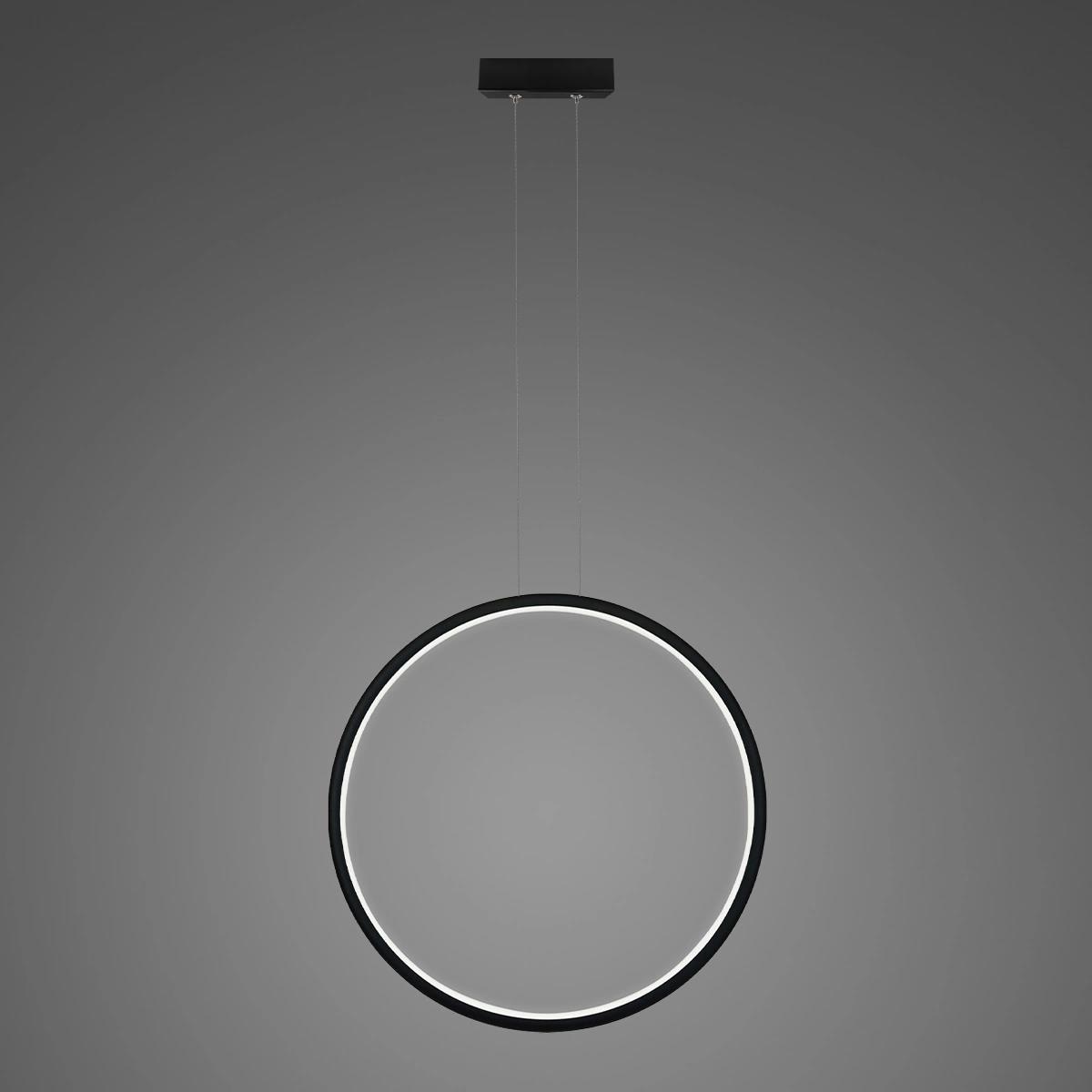 Lampa wisząca Ledowe Okręgi No.1 X 80cm 3k 43W czarny