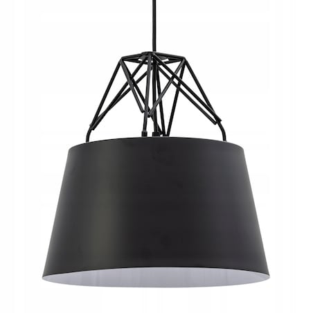 Lampa Sufitowa Wisząca Loft Metalowa Czarna
