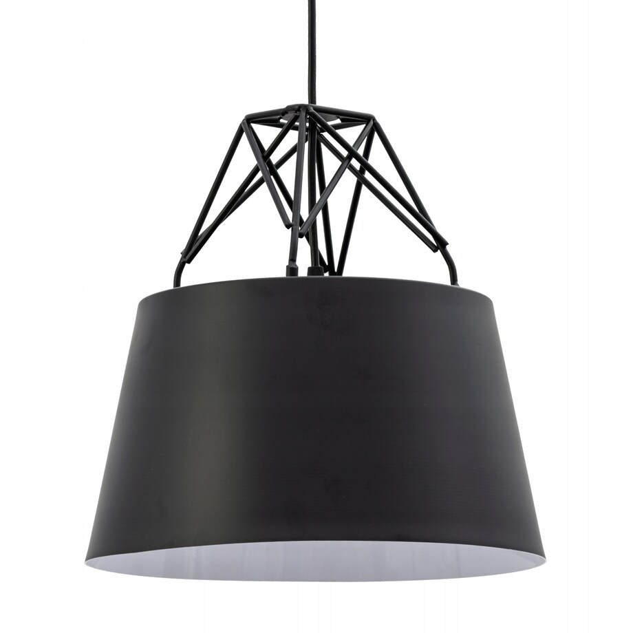 Lampa Sufitowa Wisząca Loft Metalowa Czarna