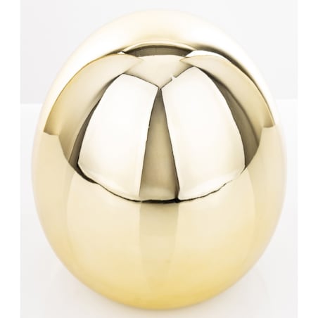 Dekoracja - złote jajko 14,5x12 cm z dolomitu VANRO