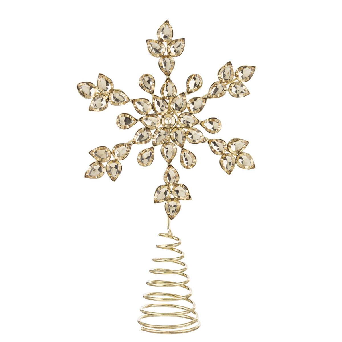 Szpic, gwiazda na czubek choinki, złota, 26 cm