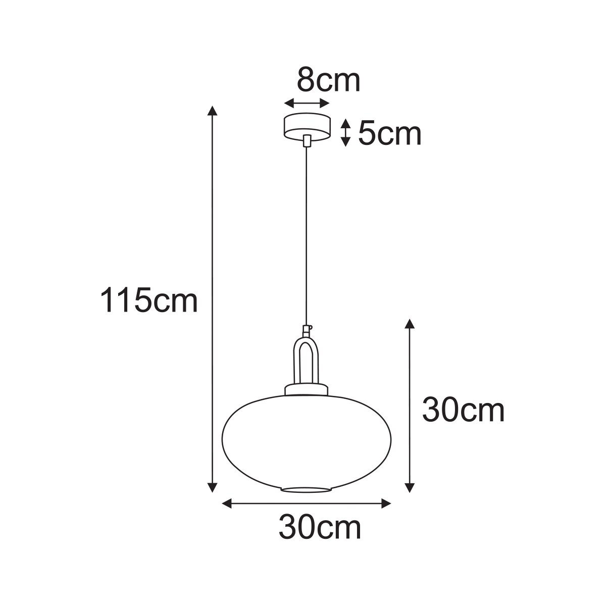 Lampa wisząca K-5855 z serii AKARI