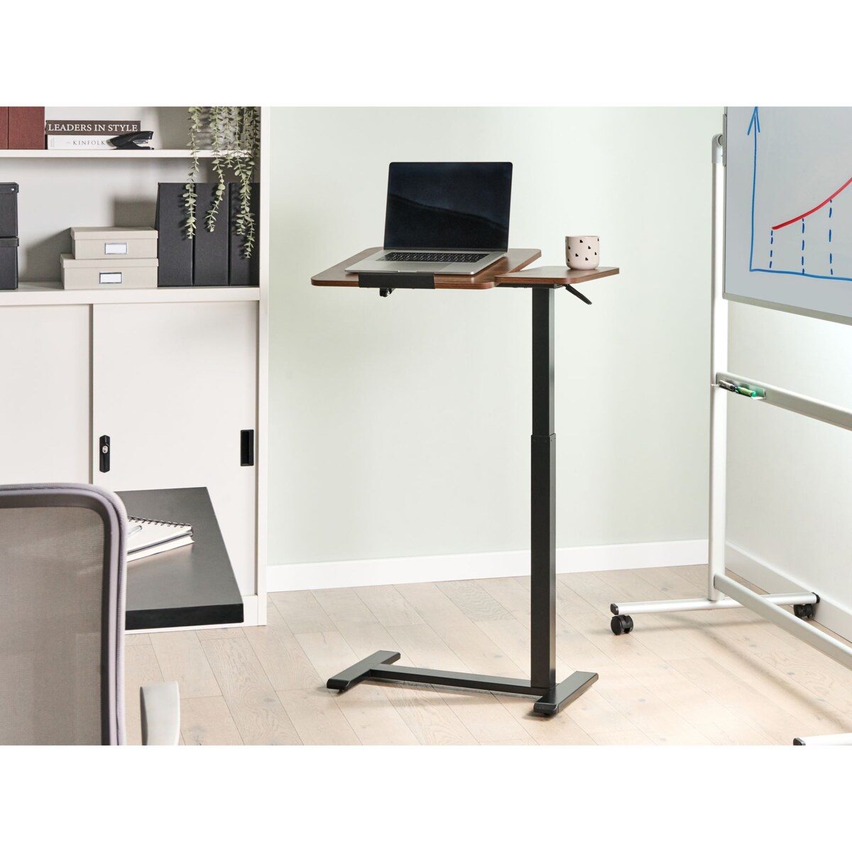 Regulowany stolik pod laptopa SCHOLA Brązowy/ czarny 70 cm 40 cm