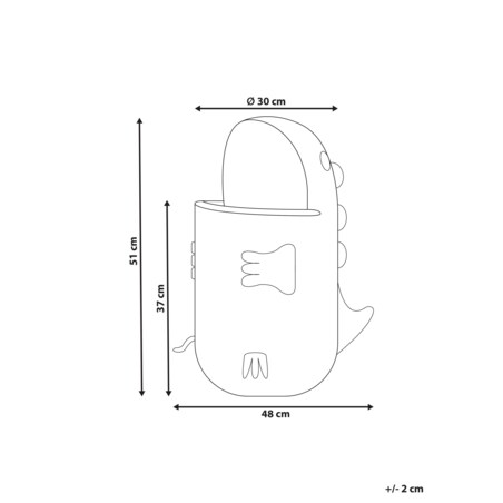 Kosz pleciony smok rattanowy naturalny CRADOCK