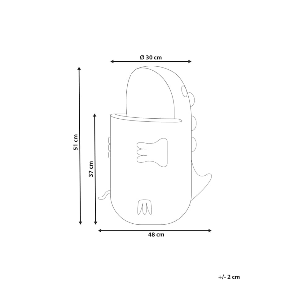 Kosz pleciony smok rattanowy naturalny CRADOCK