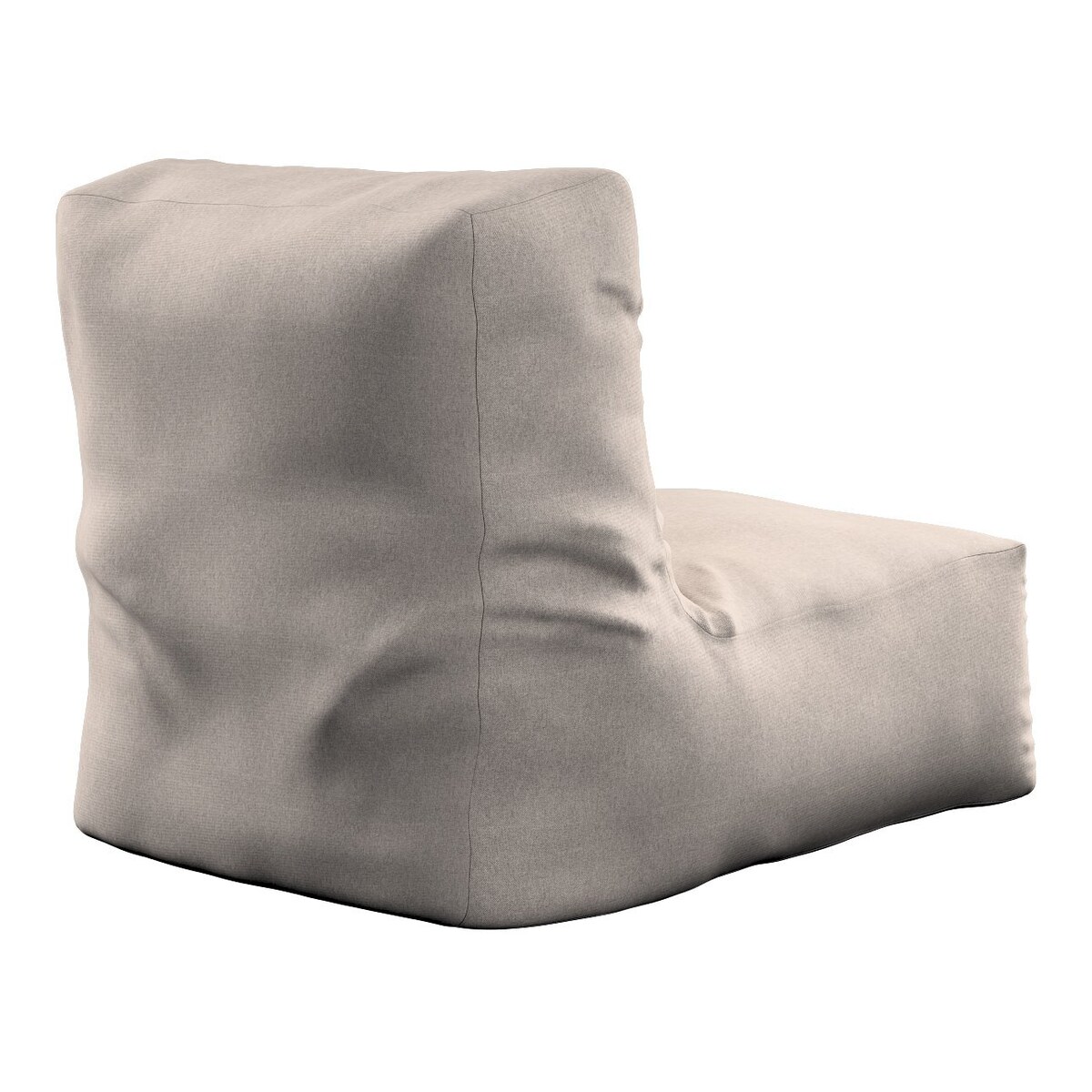 Pufo- fotel Poppy, beżowo-szary, 87 x 31 x 75 cm, Lollipop