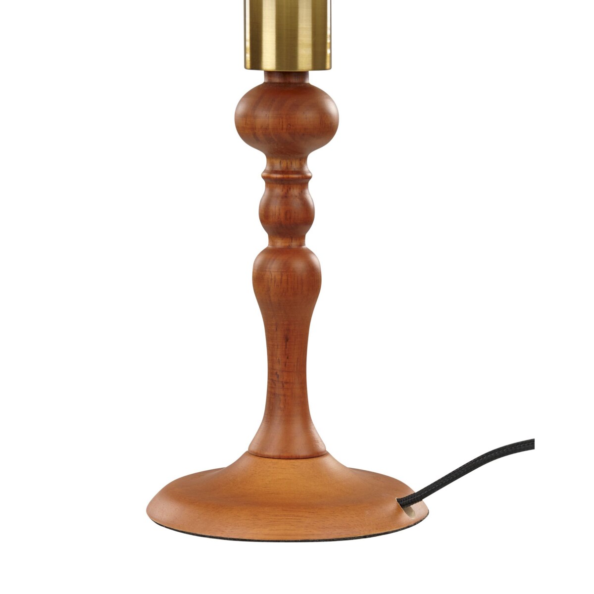 Lampka nocna drewniana ciemna COOKS