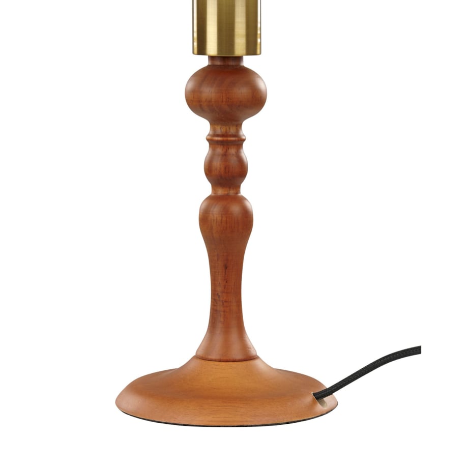 Lampka nocna drewniana ciemna COOKS