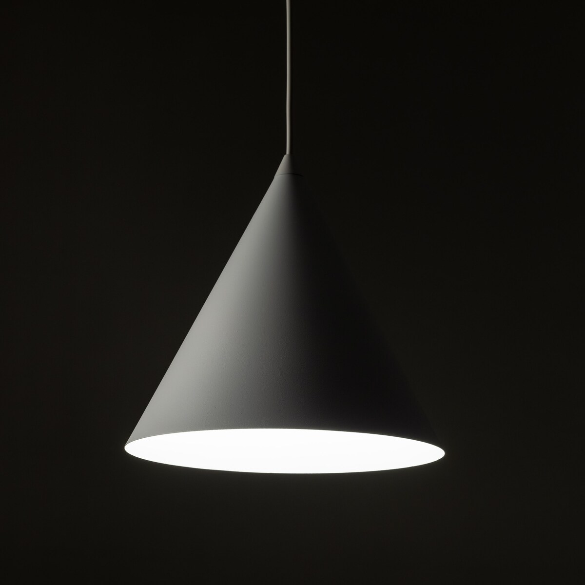 Lampa wisząca biała TK Lighting CONO WHITE 10008 E27 regulowana 160 cm minimalistyczna do salonu kuchni