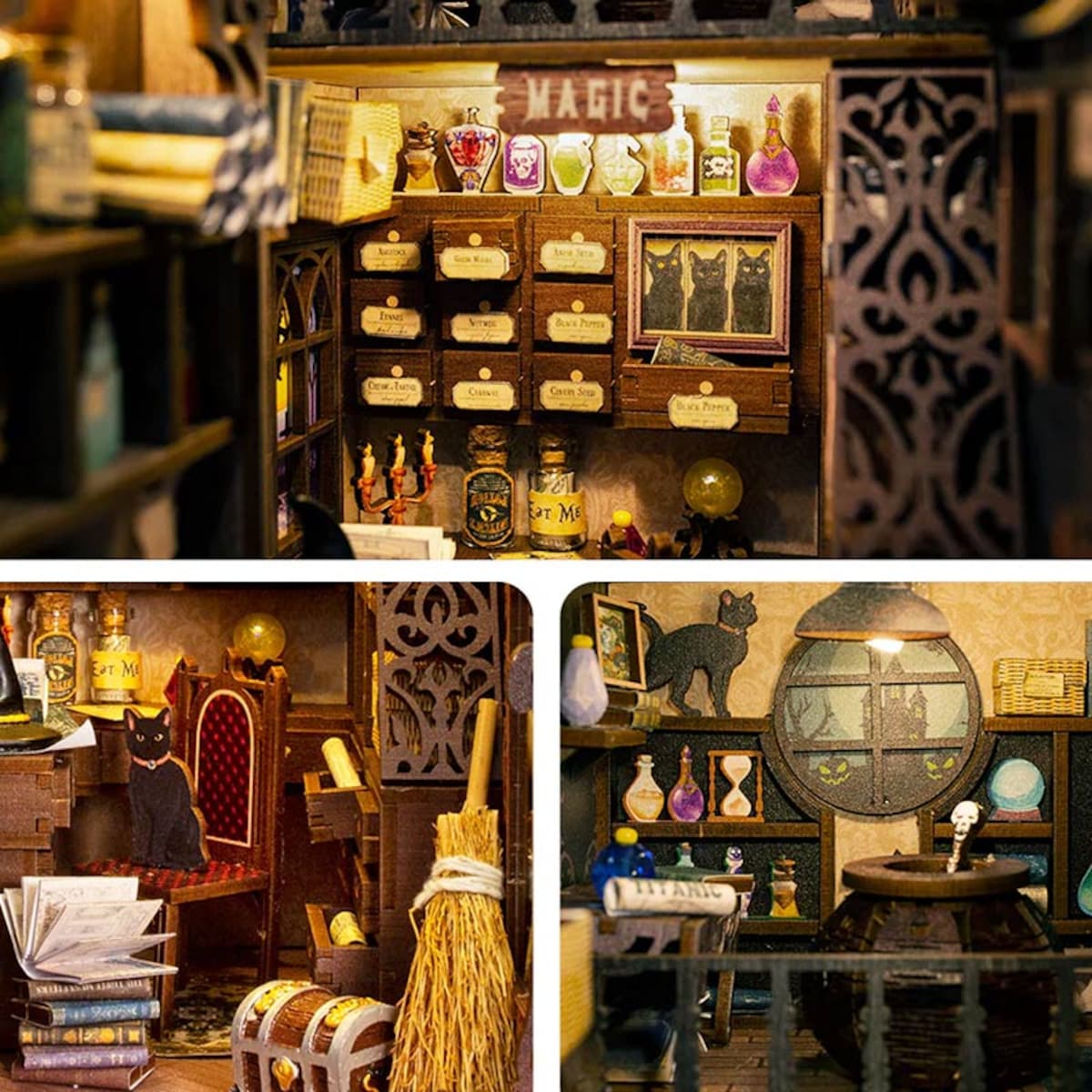 Miniaturowy domek Book Nook - Magiczna apteka - CuteBee