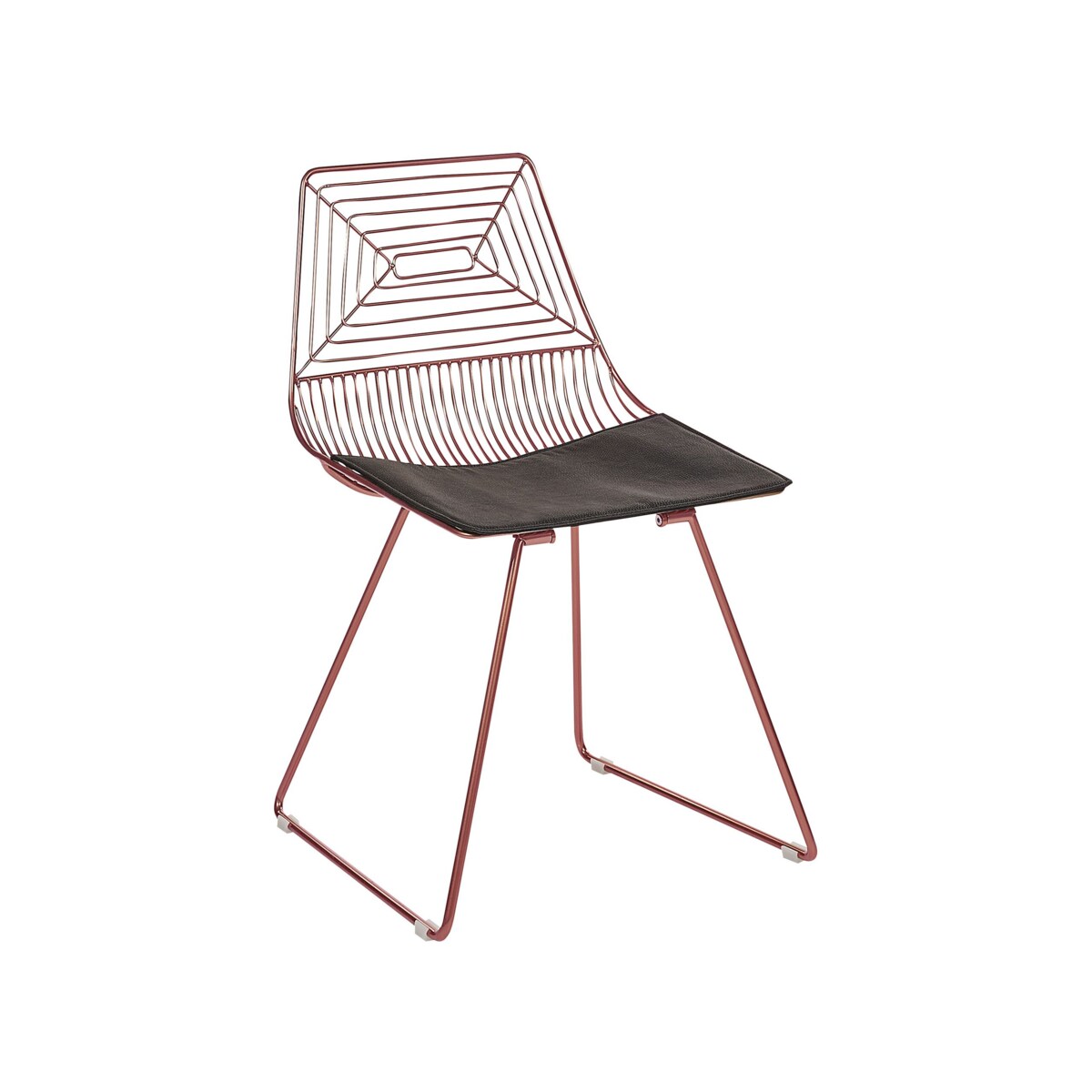 Zestaw 2 krzeseł do jadalni metalowy złoty róż BEATTY