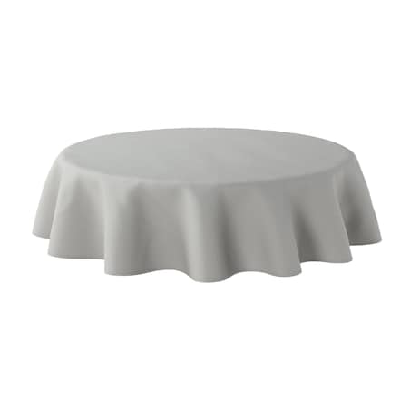 Obrus okrągły 130 x 130 cm szary