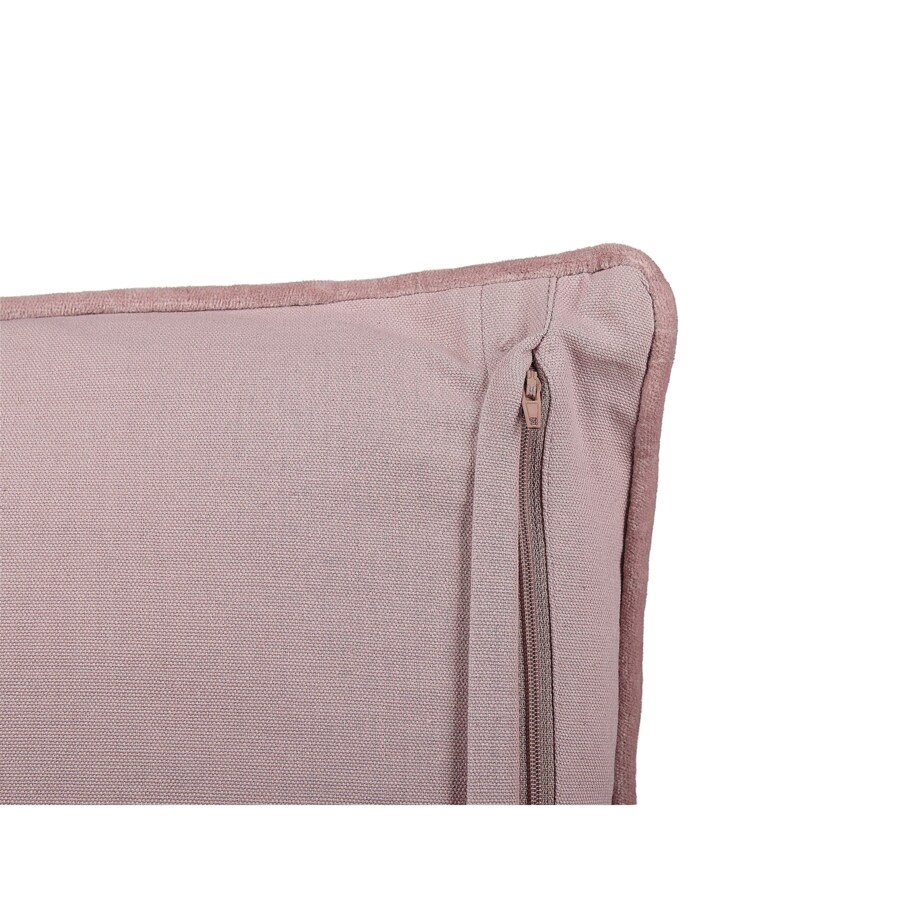 2 welurowe poduszki dekoracyjne roślinny motyw 45 x 45 cm różowe ROMNEYA