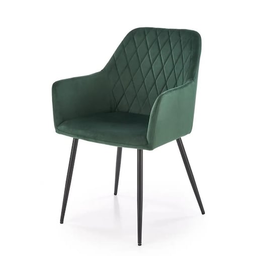 Krzesło tapicerowane K558 VELVET zielone