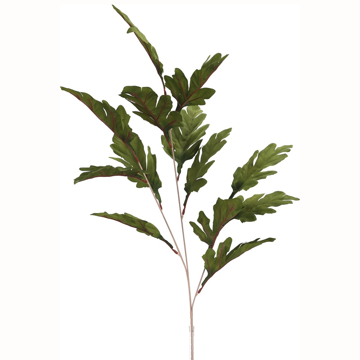Roślina Sztuczna Gałązka Liści Cieniowanych 95 Cm Zielona Jak Żywa Ozdoba